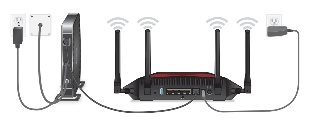 CONNECT THE NETGEAR ROUTER